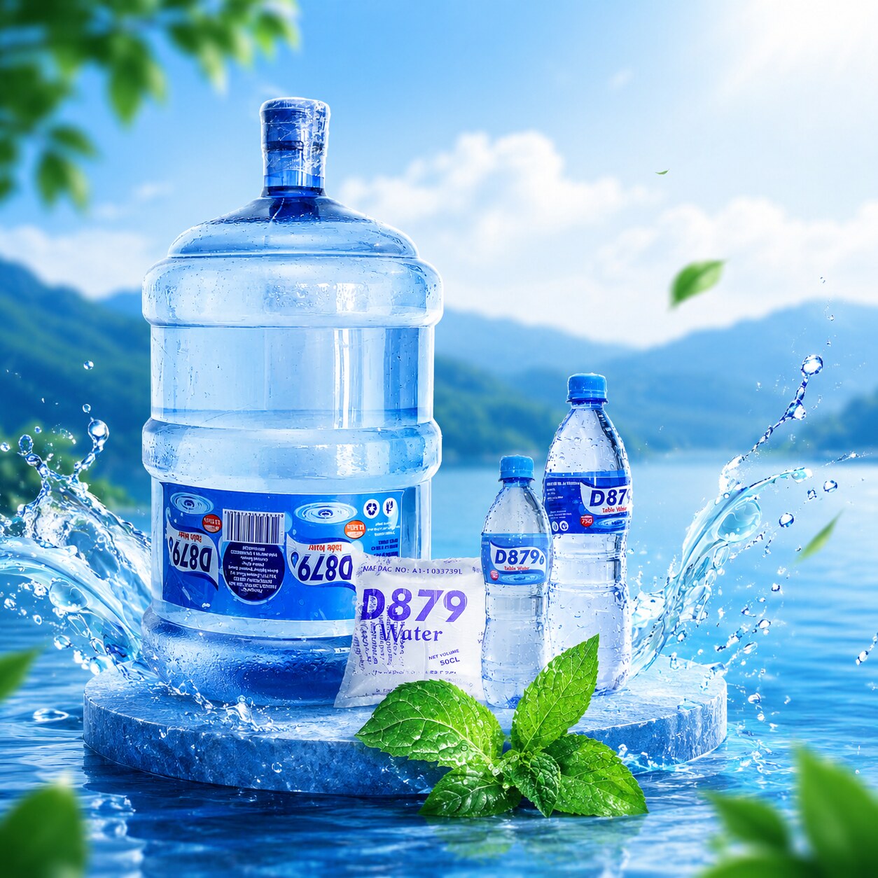 D879 50cl Table Water bottle